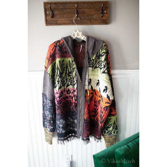 Free People Golden Hour Cardi Zip up Jacket Medium - Picture 4 of 7